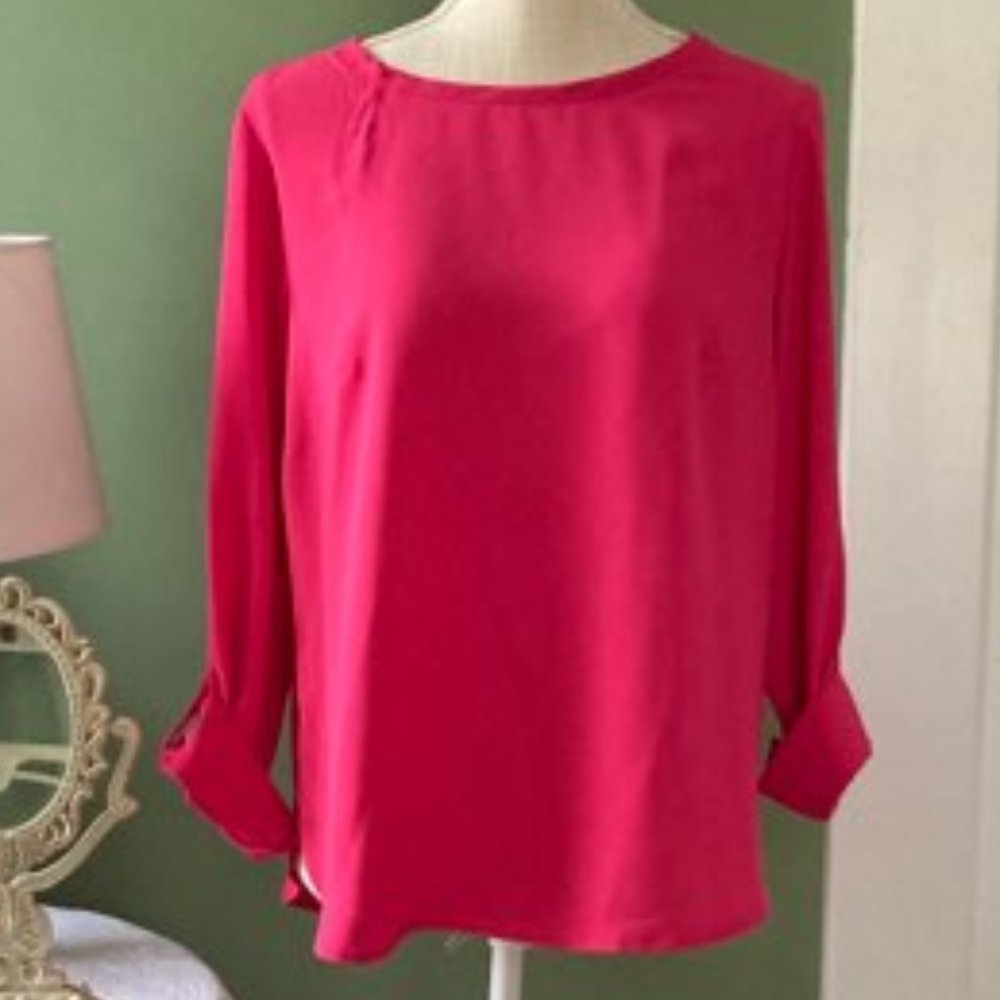 Nine West Button Up Sleeve Blouse